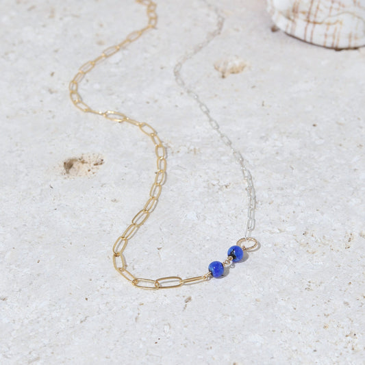 スリムコンビ ネックレス /14KGF&Silver925