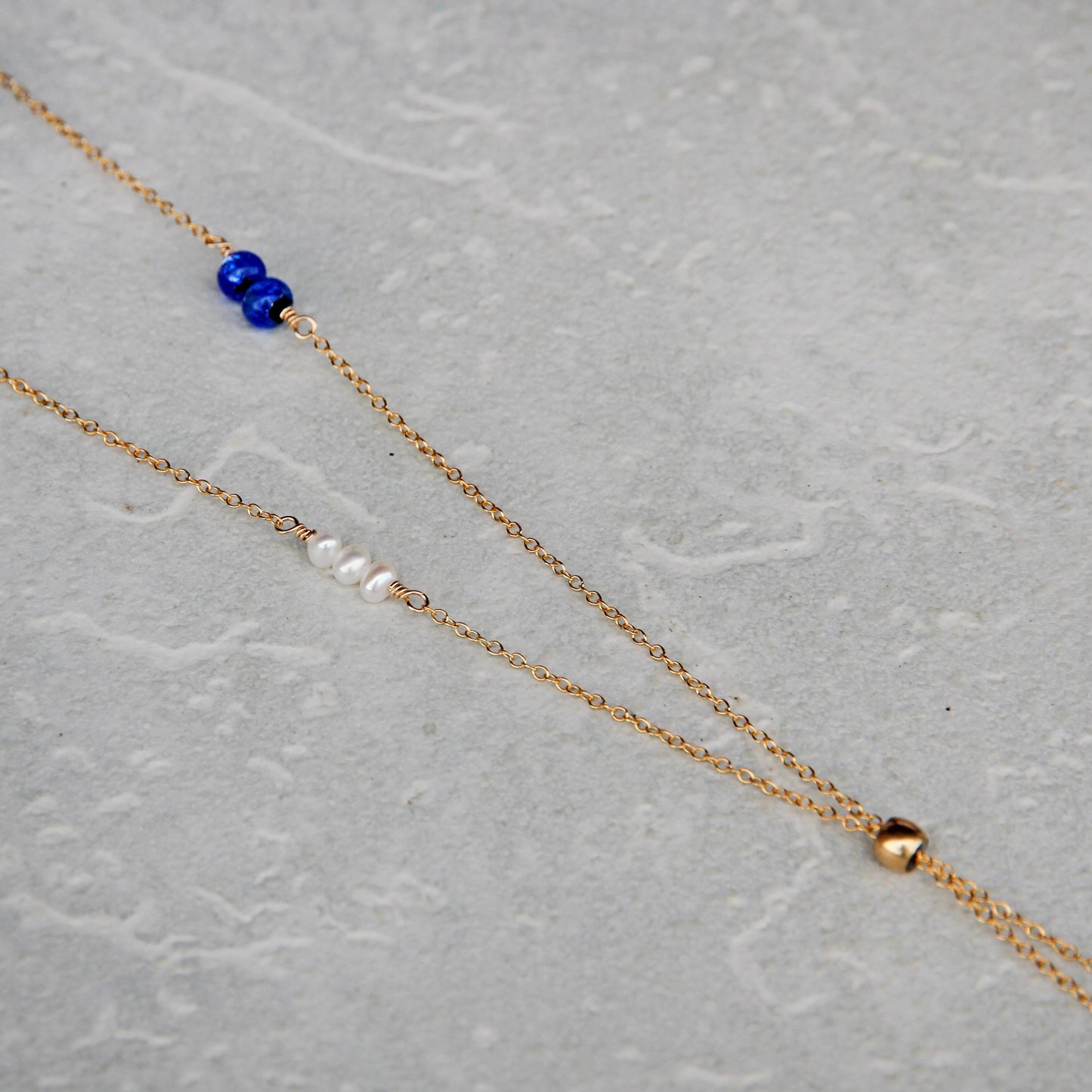 Firefly Glass Necklace/14KGF