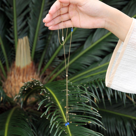 ホタルガラス ネックレス /14KGF