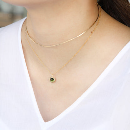 トルマリン ペンダント×チョーカー / 14KGF