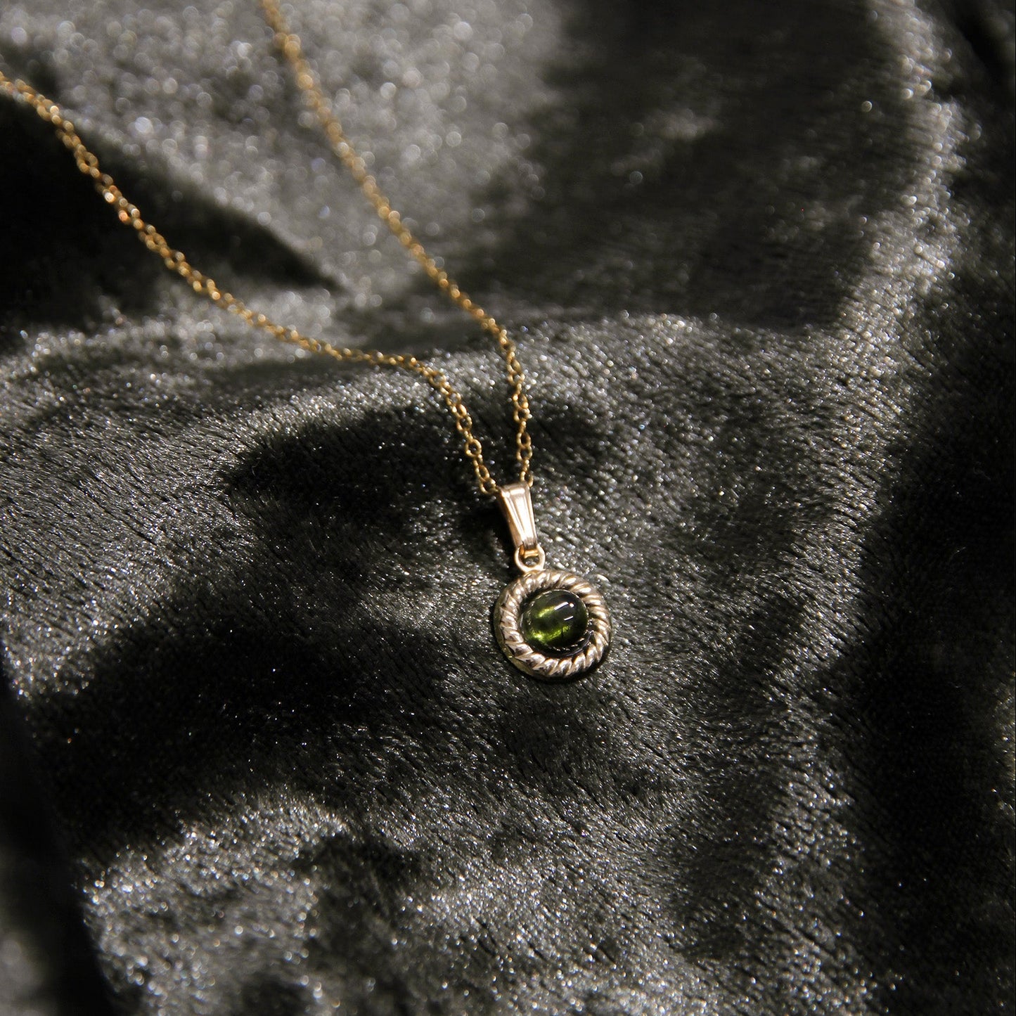 トルマリン ペンダント×チョーカー / 14KGF