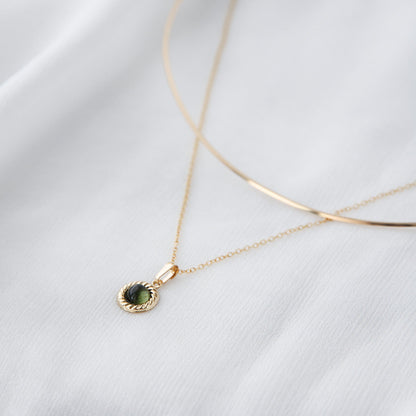 トルマリン ペンダント×チョーカー / 14KGF