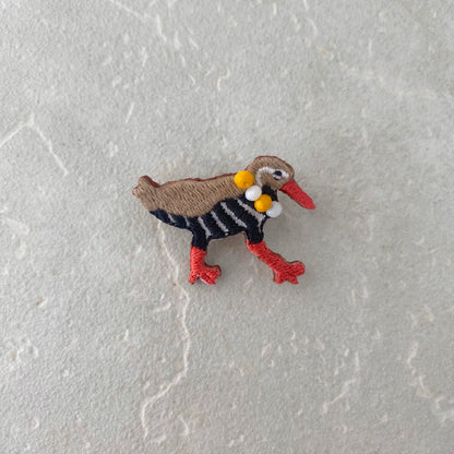 刺繍ブローチ ヤンバルクイナ